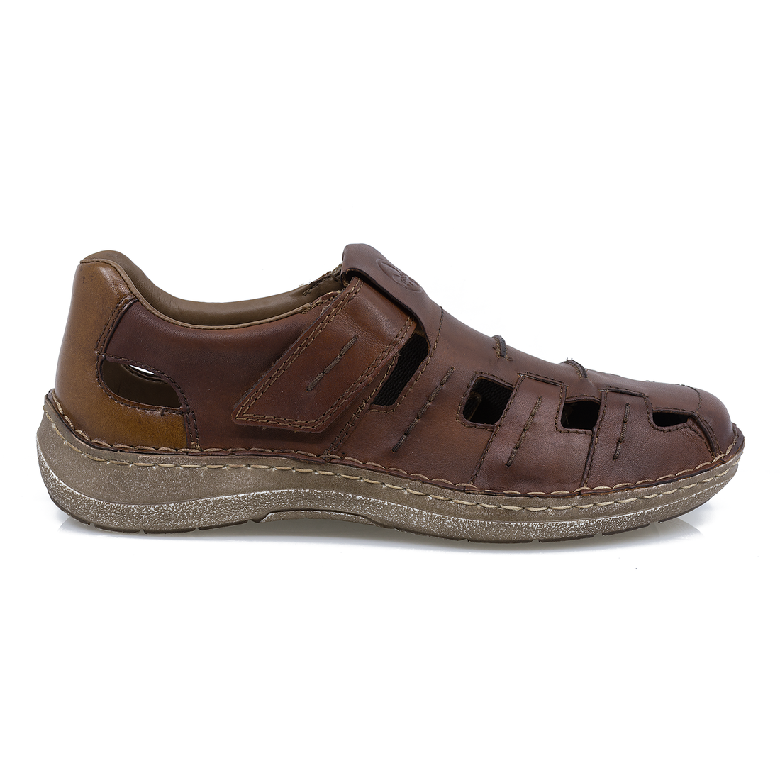 Pantofi Barbati, Rieker-03068-24, Casual, Piele Naturala, Maro