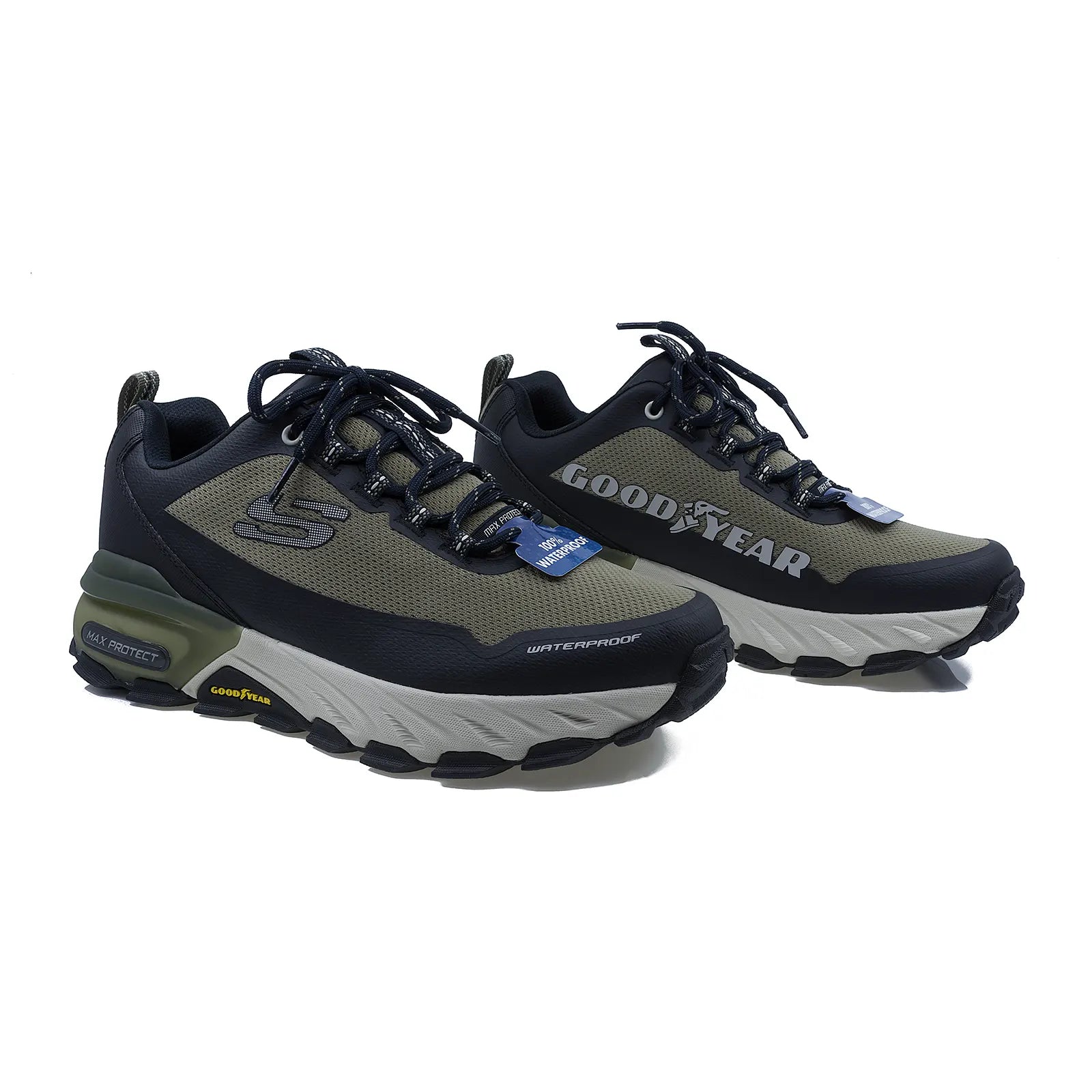 Pantofi Sport Barbati, Skechers, Ske-237304, WATERPROOF, Olive