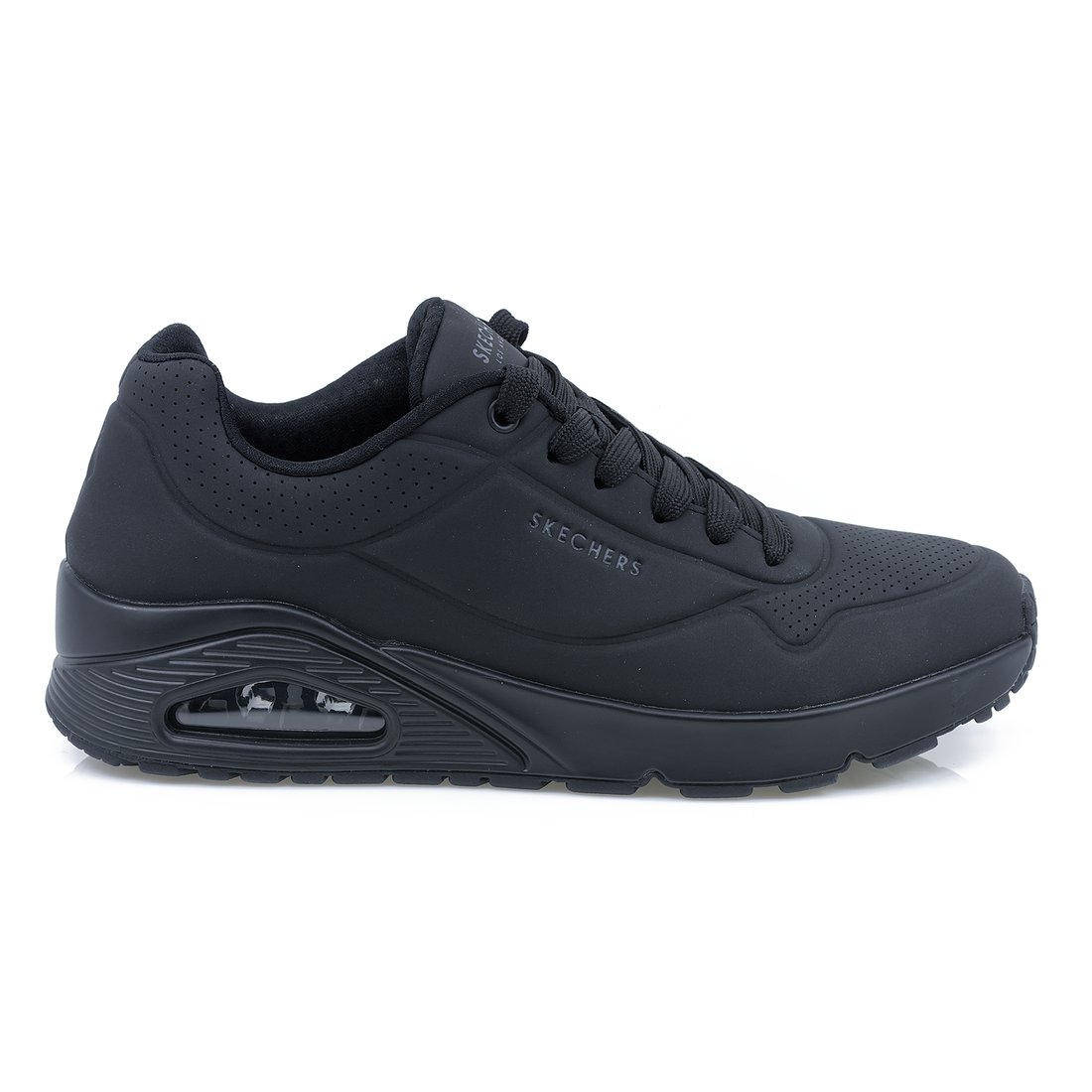 Pantofi Sport Barbati, Skechers, Ske-52458, MEMORY FOAM, Negru