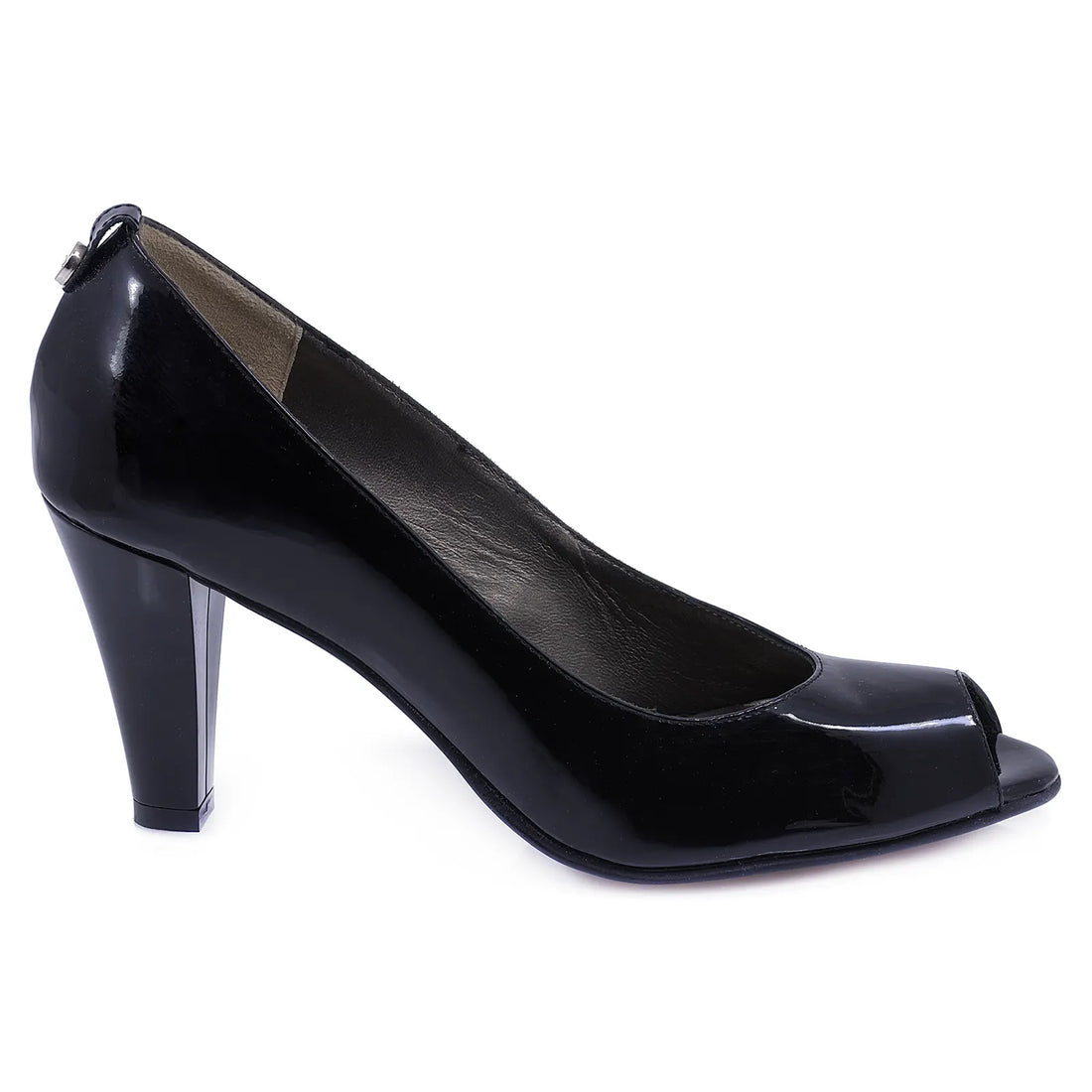 Pantofi Dama, Botta, BTT, 511, Elegant, Piele naturala lacuita, Negru