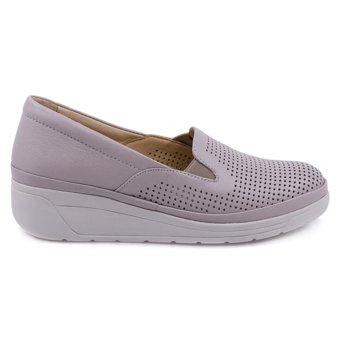 Pantofi Dama, Caspian, Cas-1201, Casual, Piele Naturala, Gri