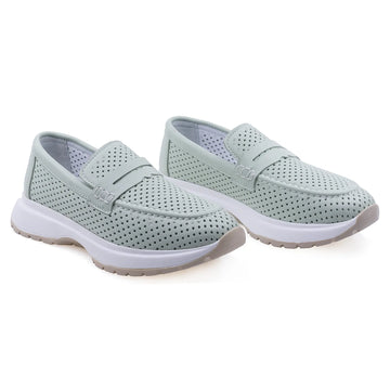 Pantofi dama, Caspian, Cas-512, Casual, Piele naturala, Vernil
