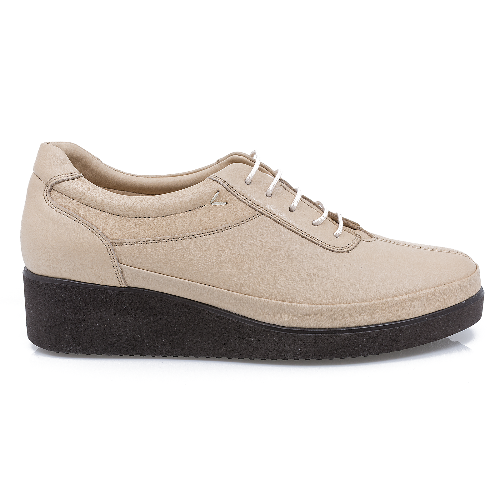 Pantofi Dama, Caspian, CAS-102, Casual, Piele Naturala, Bej