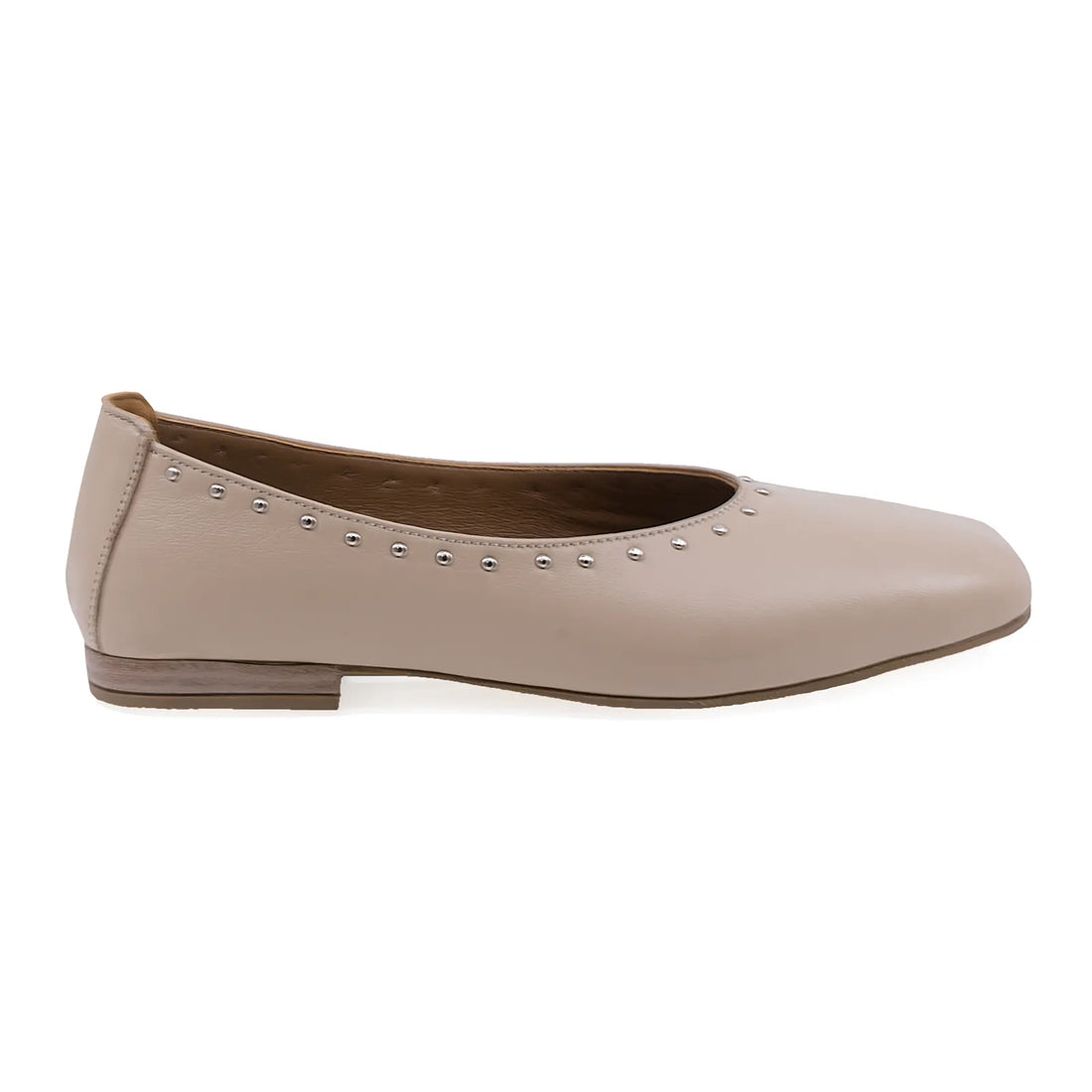Pantofi dama, Caspian, CAS, 107, Casual, Piele naturala, Bej