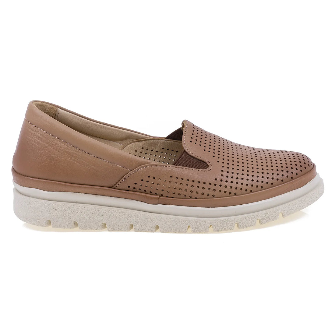 Pantofi Dama, Caspian, CAS-1201-13, Casual, Piele Naturala, Coniac