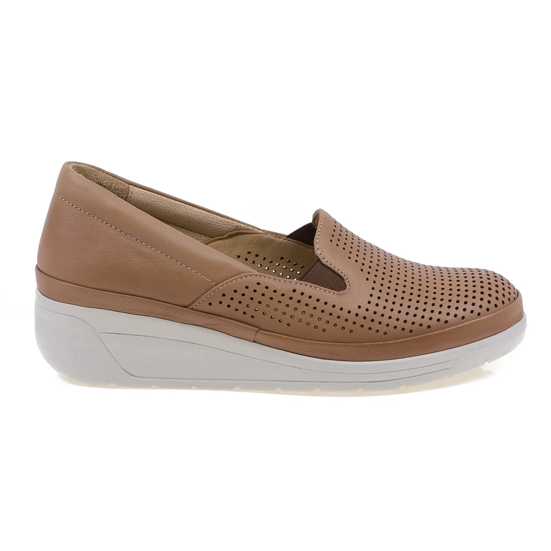 Pantofi Dama, Caspian, CAS-1201, Casual, Piele Naturala, Coniac