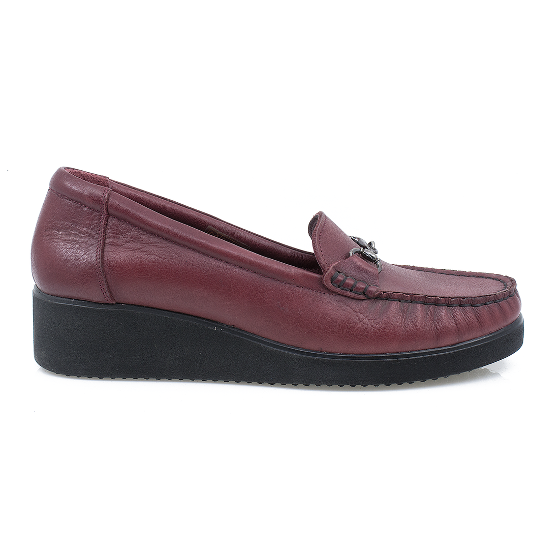 Pantofi dama casual piele naturala Caspian 123 bordo