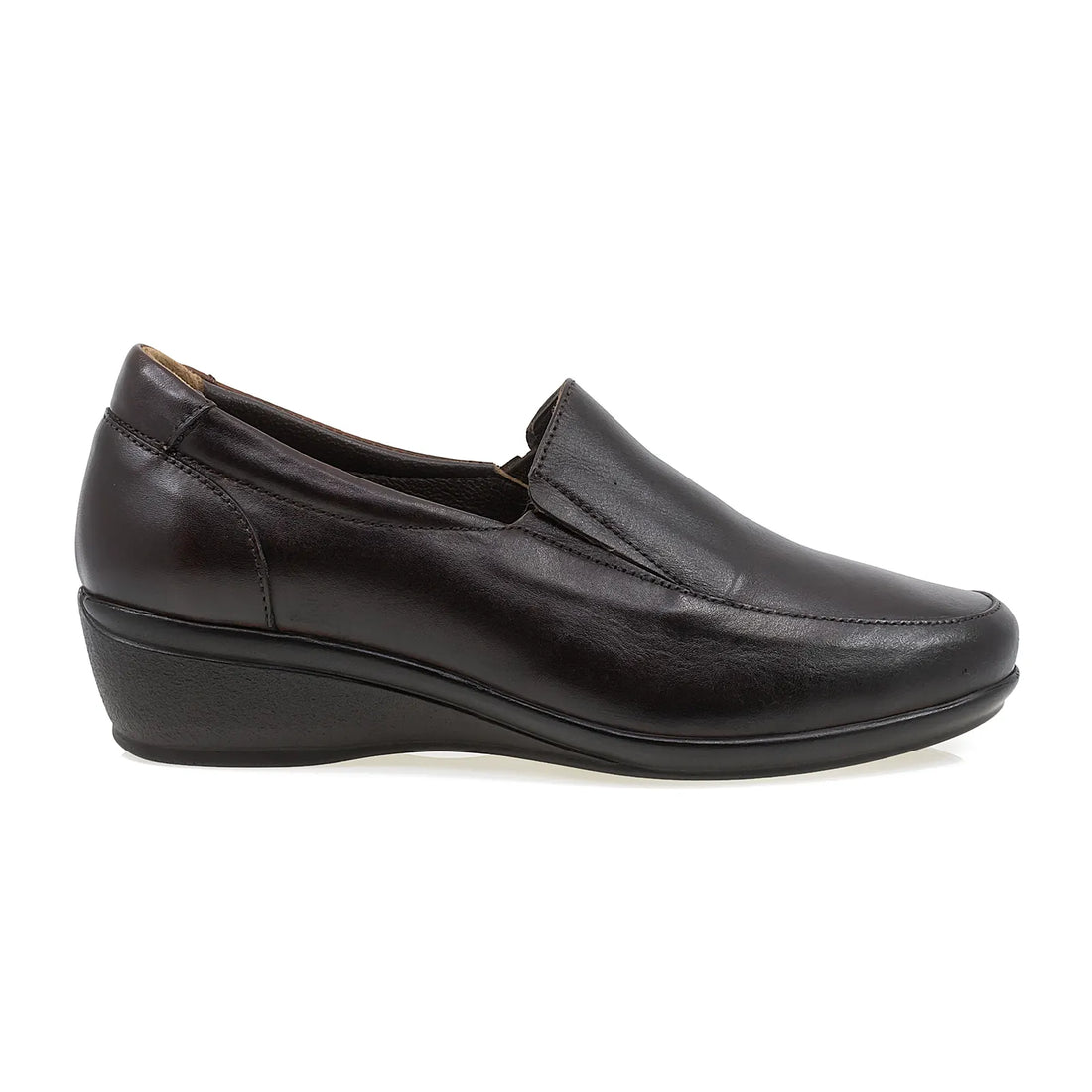 Pantofi dama, Caspian, CAS-189, casual, piele naturala, maro inchis
