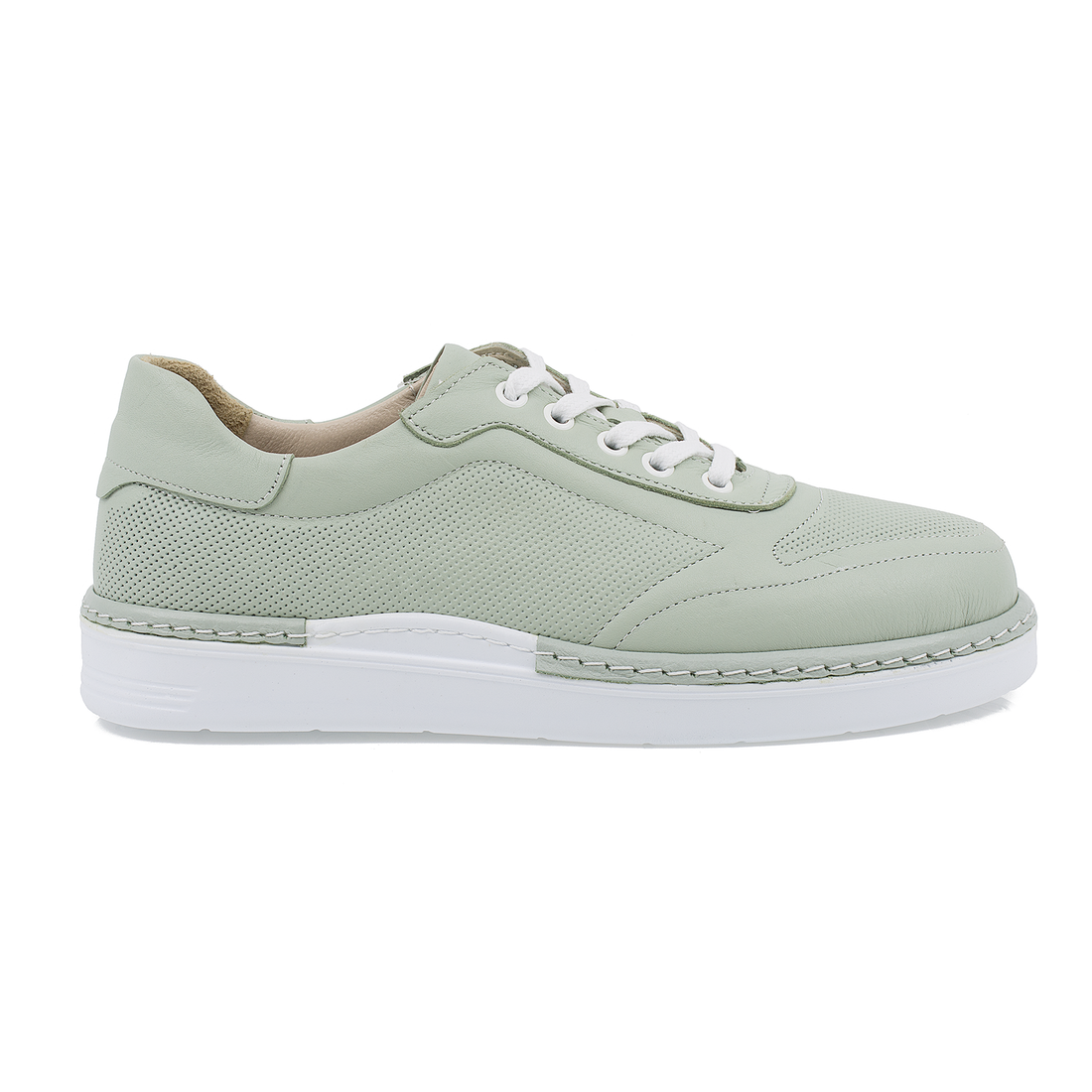 Pantofi Dama, Caspian, 24040, Casual, Piele Naturala, VERDE