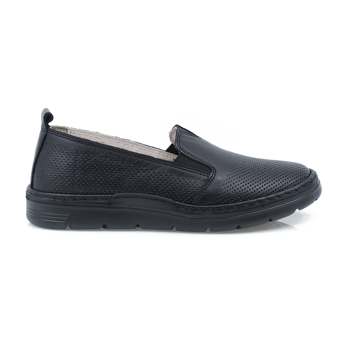 Pantofi Dama, Caspian,25216, Casual, Piele Naturala, NEGRU