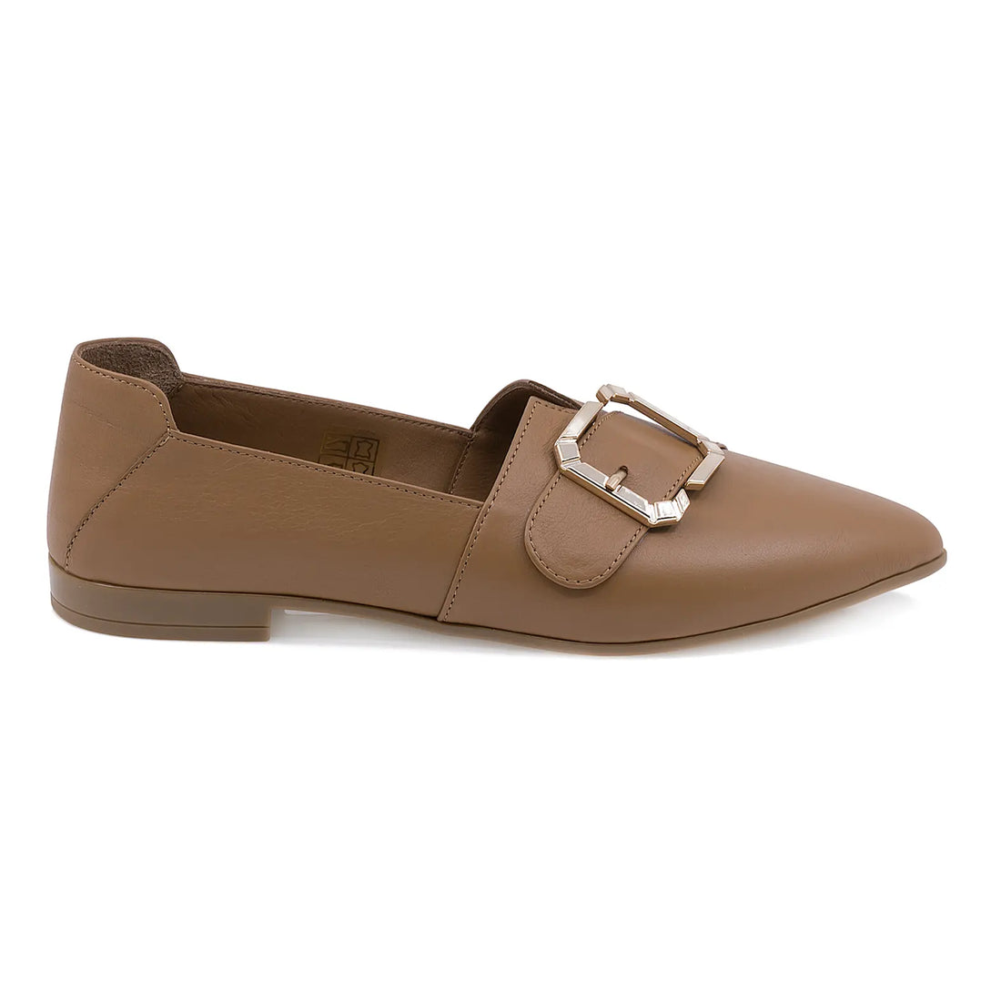 Pantofi dama, Caspian, CAS, 25233-0985, Casual, Piele naturala, Taba