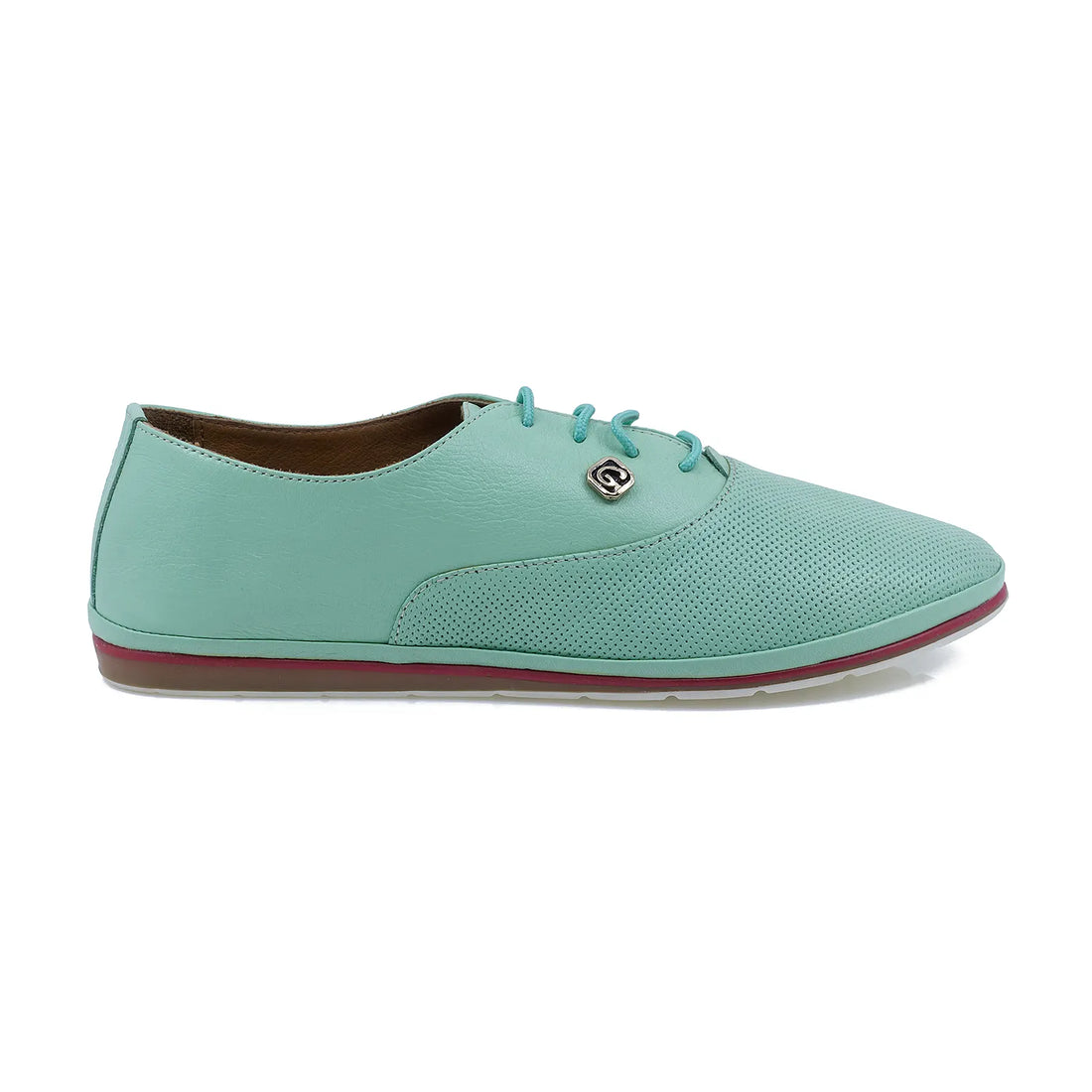 Pantofi dama, Caspian, CAS-3060, casual, piele naturala, mint