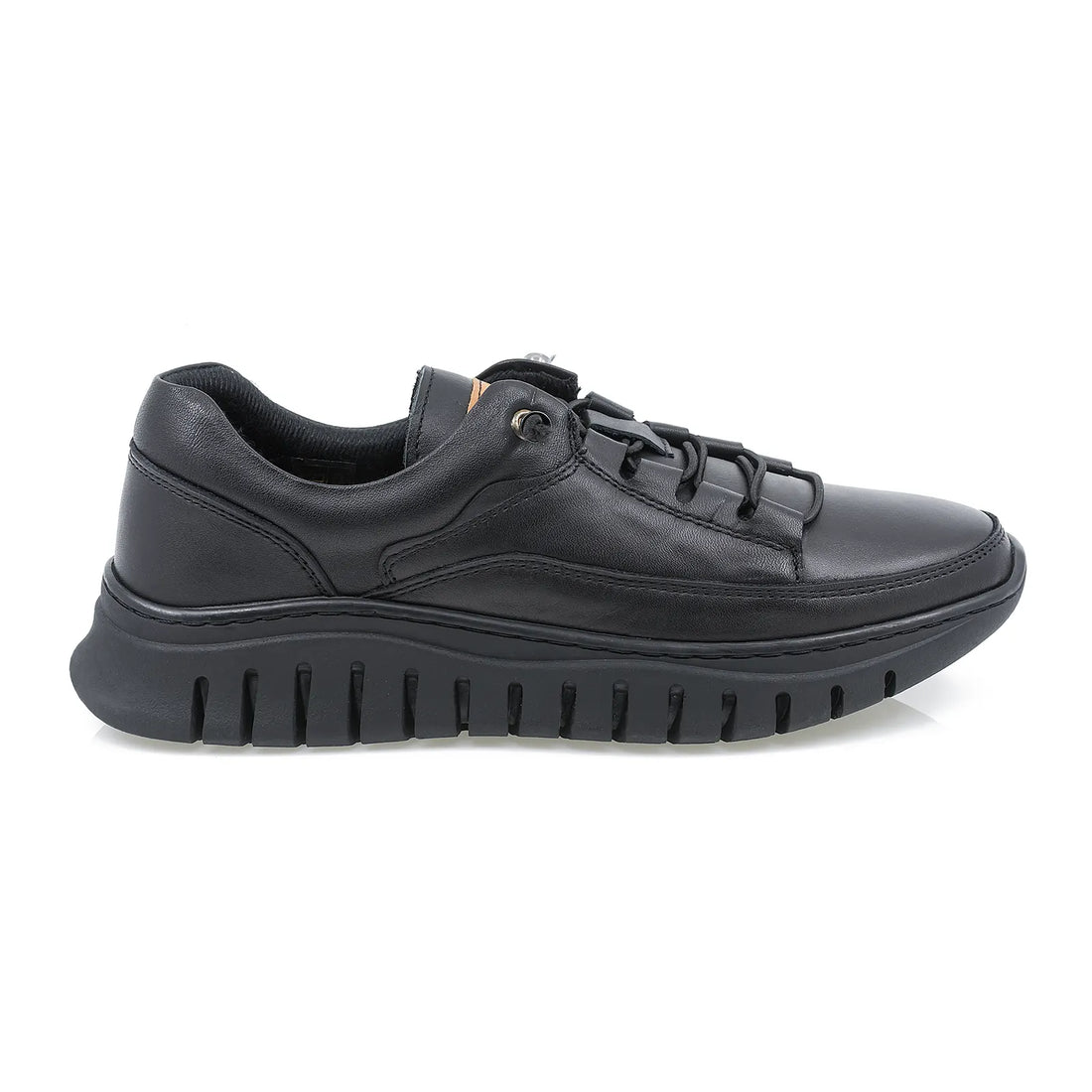 Pantofi Dama, Caspian, Cas-4043, Casual, Piele Naturala, Negru
