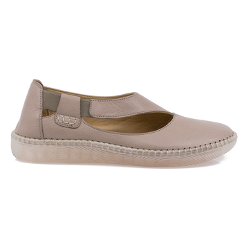 Pantofi Dama, Caspian, Cas-4053, Casual, Piele Naturala, Gri