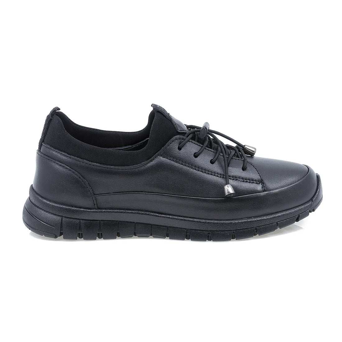 Pantofi Dama, Caspian, Cas-4092, Casual, Piele Naturala, Negru