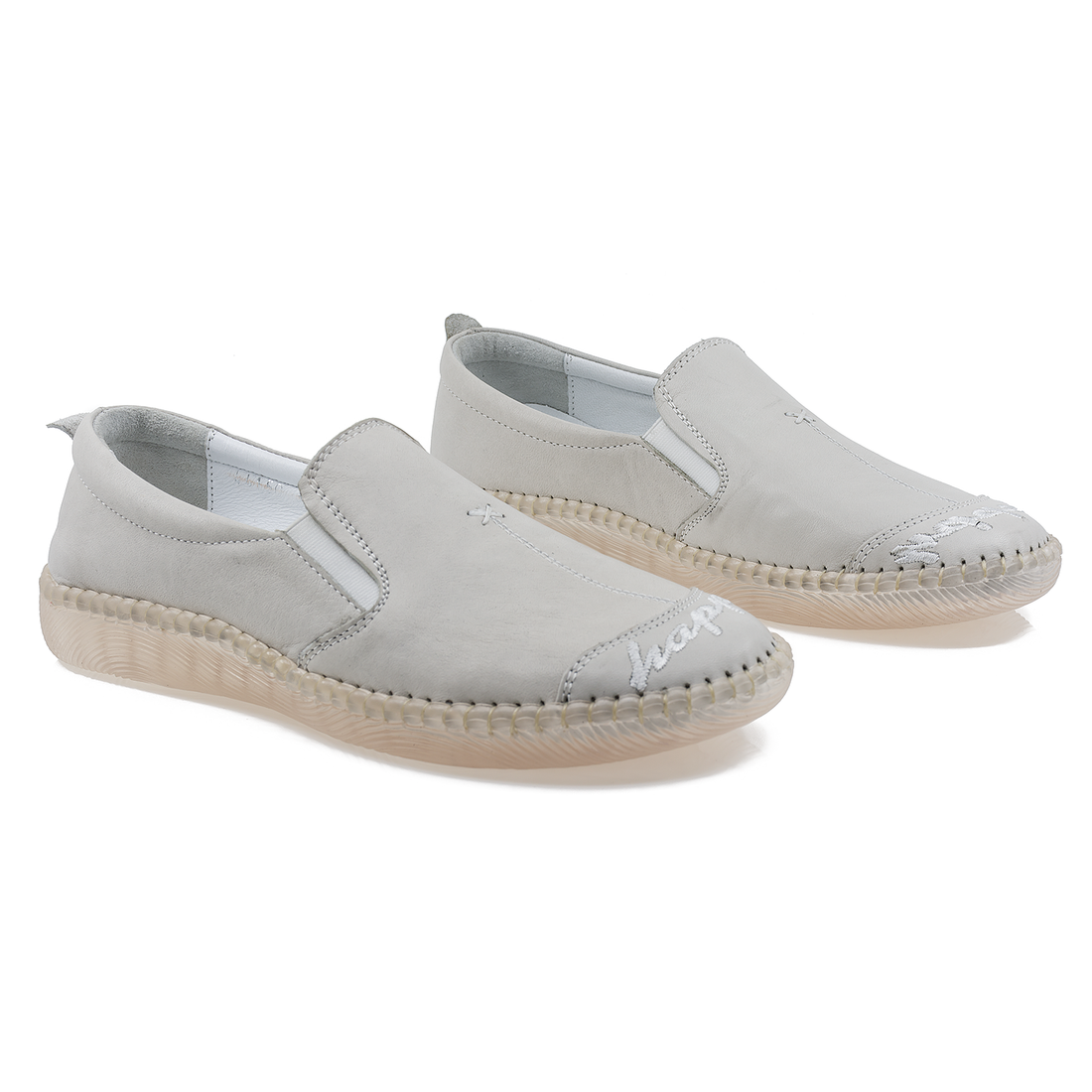 Pantofi Dama, Caspian, Cas-44150, Casual, Piele Naturala, Gri