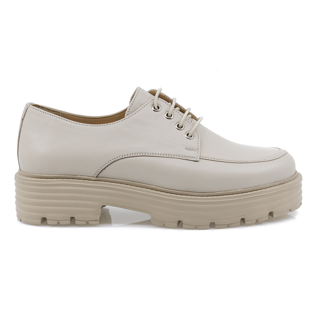 Pantofi Dama, Caspian, Cas-44193, Casual, Piele Naturala, Bej