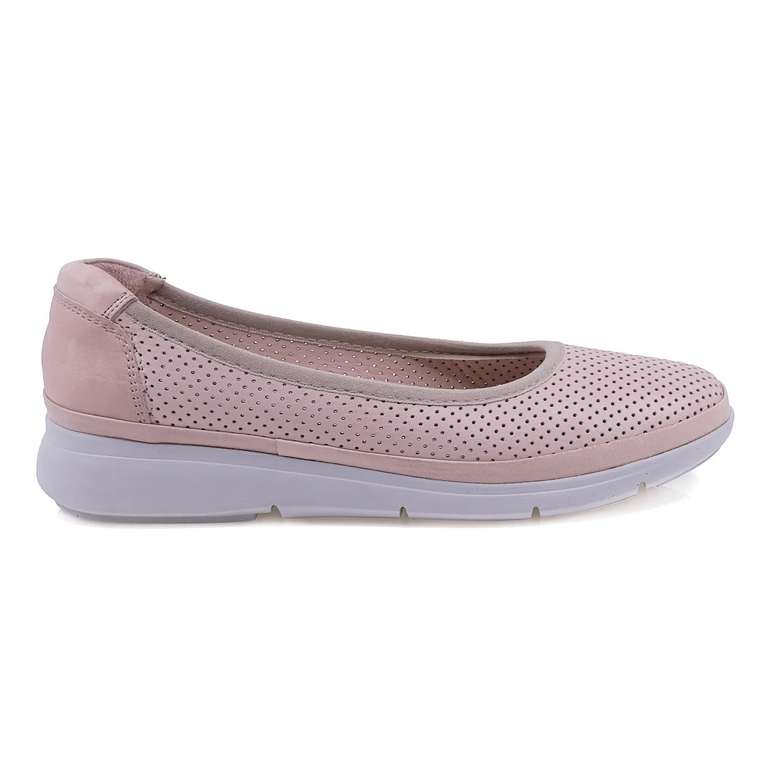 Balerini Dama, Caspian, Cas-628-782, Casual, Piele Naturala, Pudra