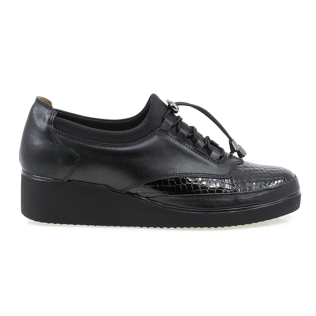 Pantofi Dama, Caspian, CAS-84-5826, Casual, Piele Lacuita, Negru