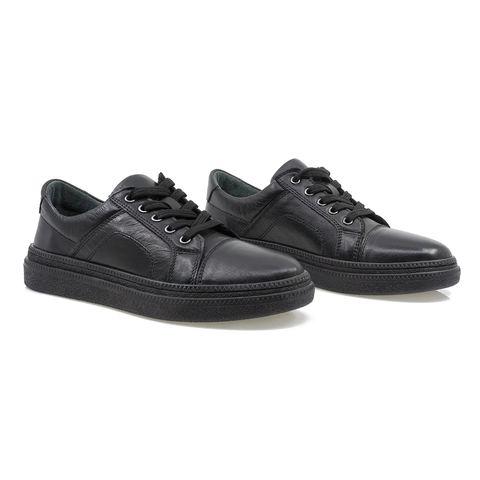 Pantofi Dama, Caspian, Cas Ela, Casual, Piele naturala, Negru