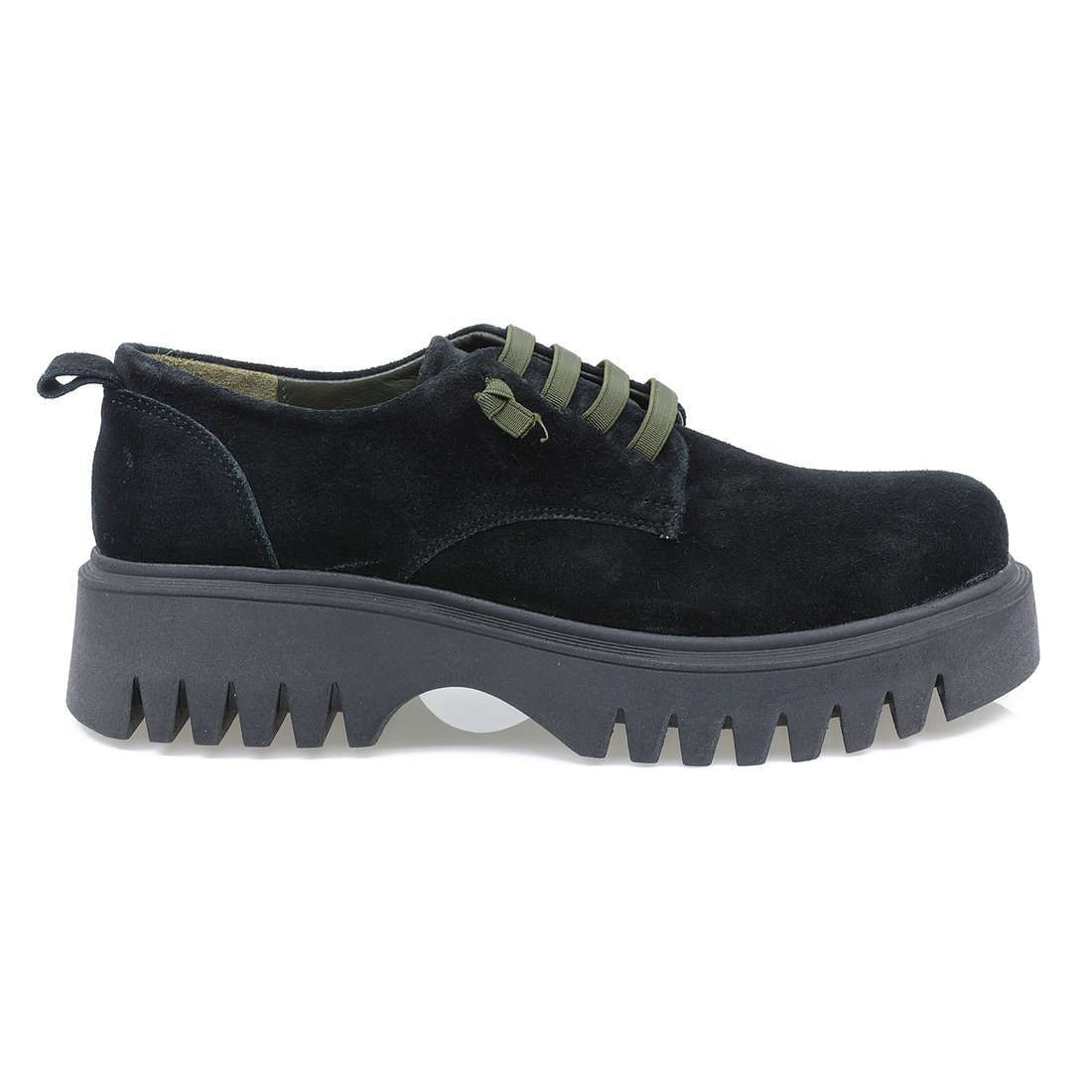 Pantofi Dama, Caspian, Cas-Ely, Casual, Piele Intoarsa , Negru