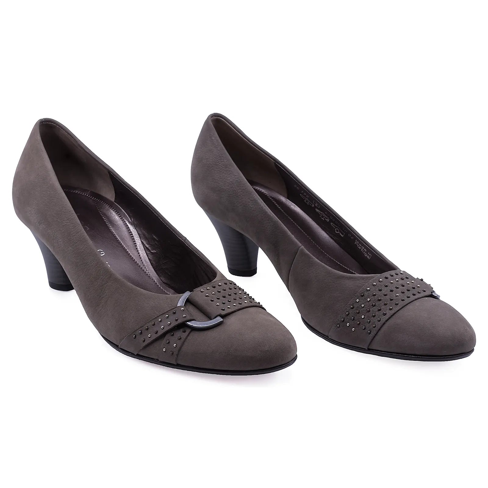 Pantofi Dama, Gabor, GAB, 26.172.31, Elegant, Piele naturala intoarsa, Gri
