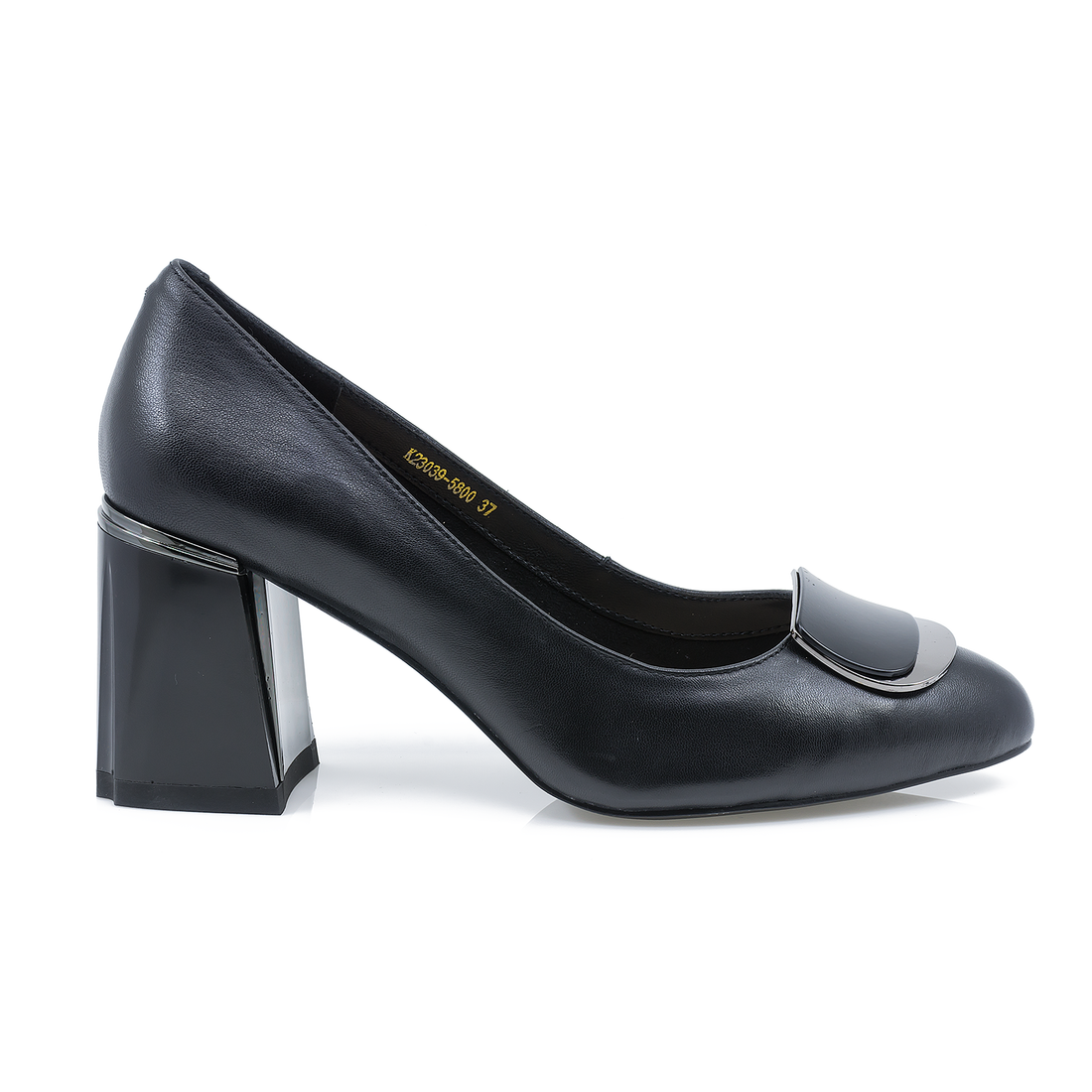 Pantofi Dama, 23039, Eleganti, Piele Naturala, NEGRU