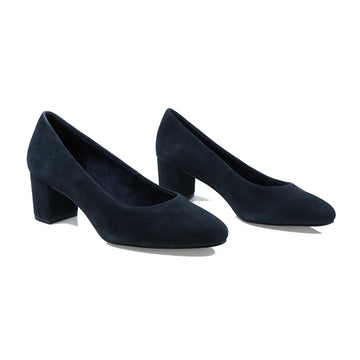 Pantofi Dama, Marco Tozzi, MT-22433, Eleganti, Piele Intoarsa, Bleumarin