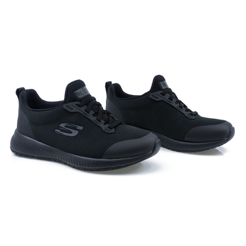 PANTOFI SPORT DAMA, SKECHERS, SKE-77222, MEMORY FOAM, NEGRU