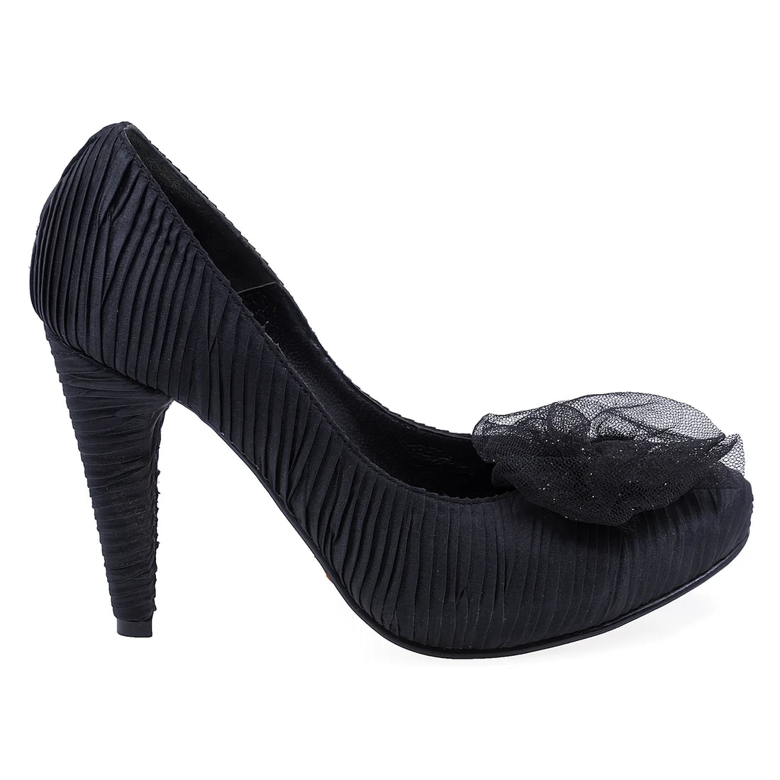 Pantofi Dama, Veronesse, VER, H165, Eleganti, Satin, Negru
