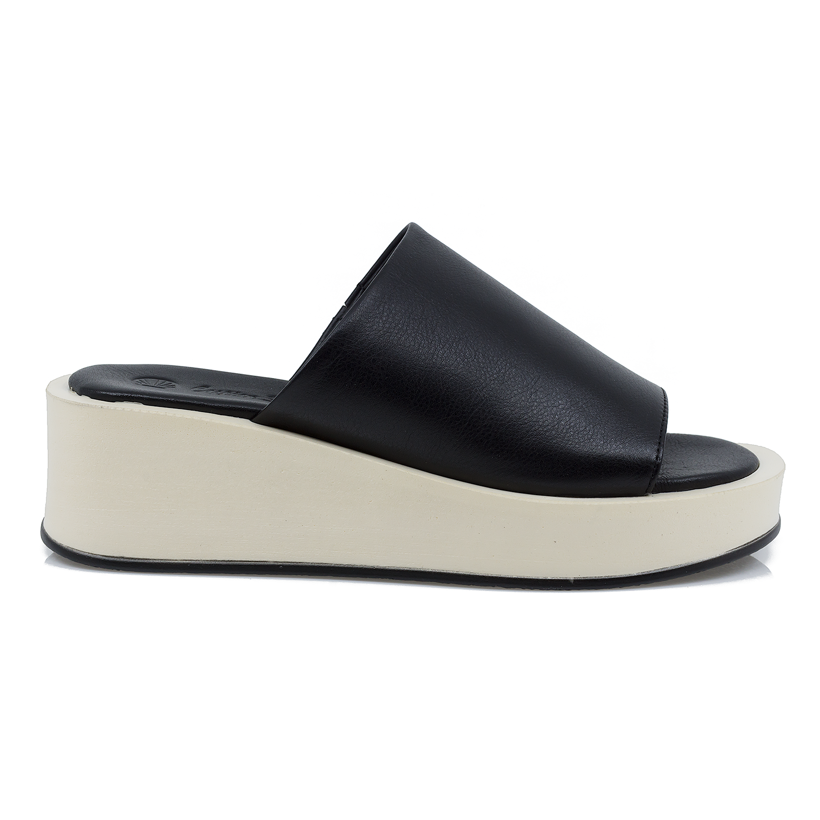 Papuci Dama, Caspian, Cas-7406-23649, Casual, Piele Naturala, Negru