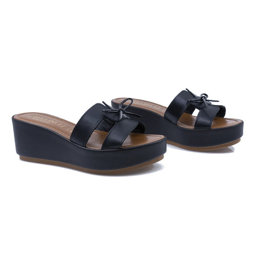 Papuci Dama, H-FI, Casual, Piele Naturala, Negru