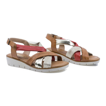 Sandale Dama, Pass, PAS-2G2146, Casual, Piele Naturala, Coniac