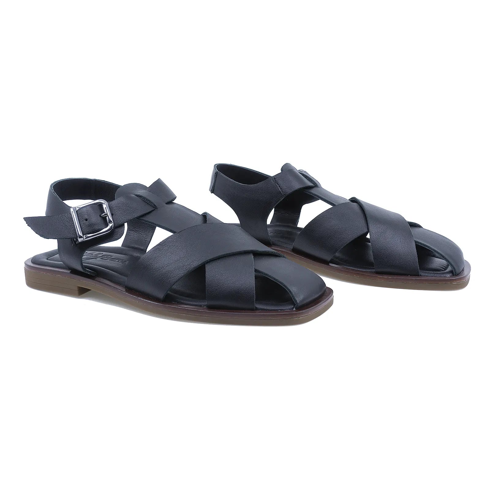 Sandale Dama, Molly Bessa, MB-1676-1, Casual, Piele Naturala, Negru