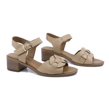 Sandale Dama, Molly Bessa, MB-500-1705, Casual, Piele Naturala, Crem