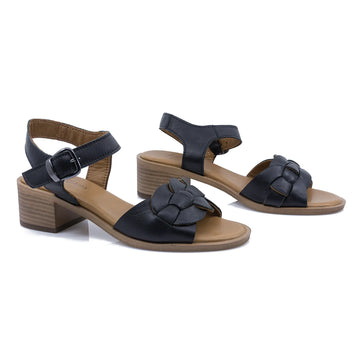 Sandale Dama, Molly Bessa, MB-500-1705, Casual, Piele Naturala, Negru