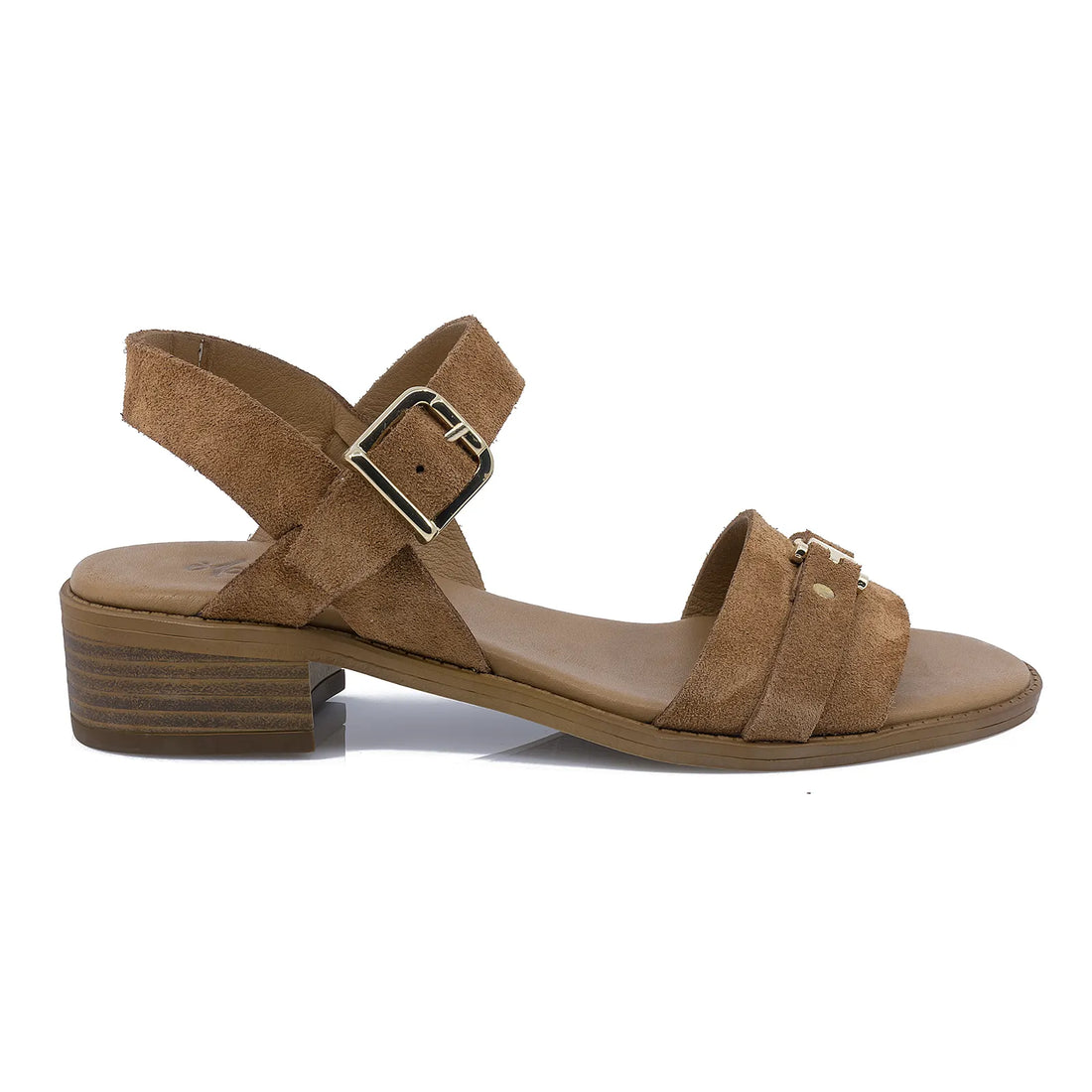 Sandale Dama, Molly Bessa, MB-500-1707, Casual, Piele intoarsa, Coniac