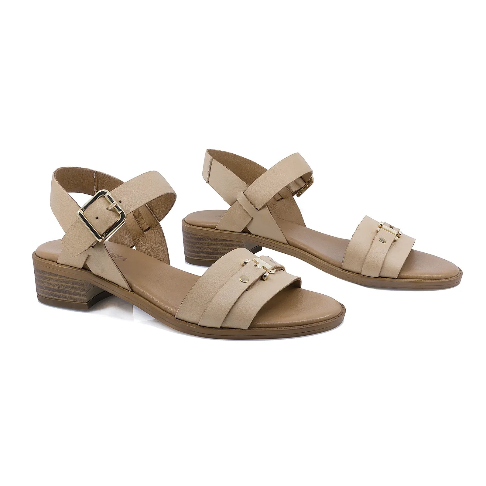 Sandale Dama, Molly Bessa, MB-500-1707, Casual, Piele Naturala, Bej