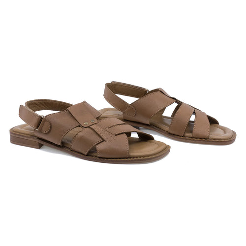 Sandale Dama, Molly Bessa, MB-500-1763, Casual, Piele Naturala, Coniac