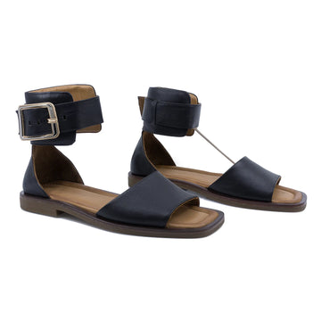 Sandale Dama, Molly Bessa, MB-500-4641, Casual, Piele Naturala, Negru