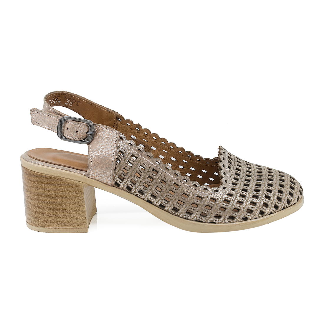 Sandale Dama, Anna Viotti, Ann-3604(06), Casual, Piele Naturala, Bej auriu