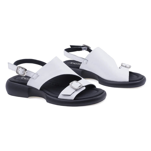 Sandale Dama, Bellini, BEL, 4019, Casual, Piele naturala, Alb