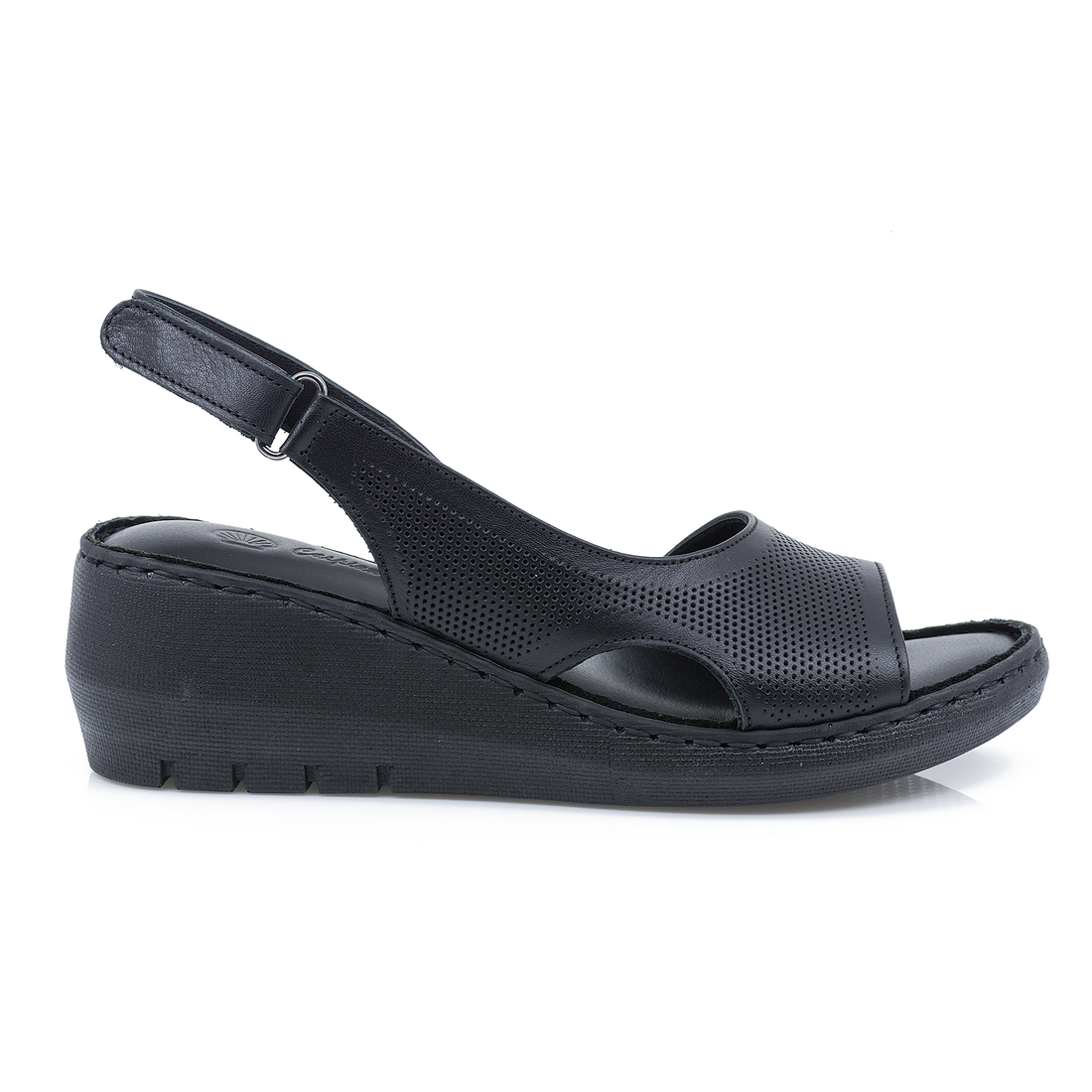 Sandale Dama, Caspian, Cas-1003-1613, Casual, Piele Naturala, Negru