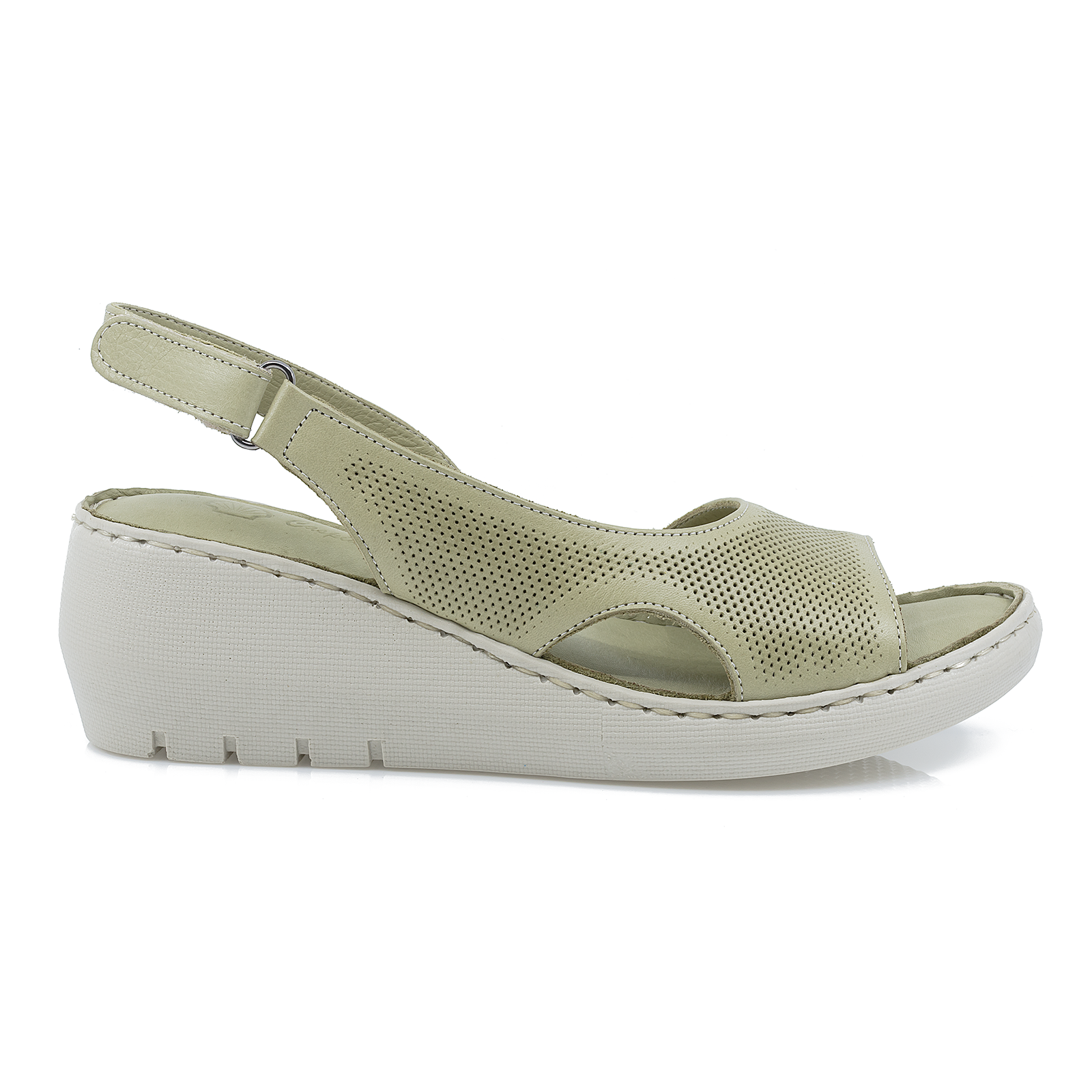 Sandale Dama, Caspian, Cas-1003-1613, Casual, Piele Naturala, Verde