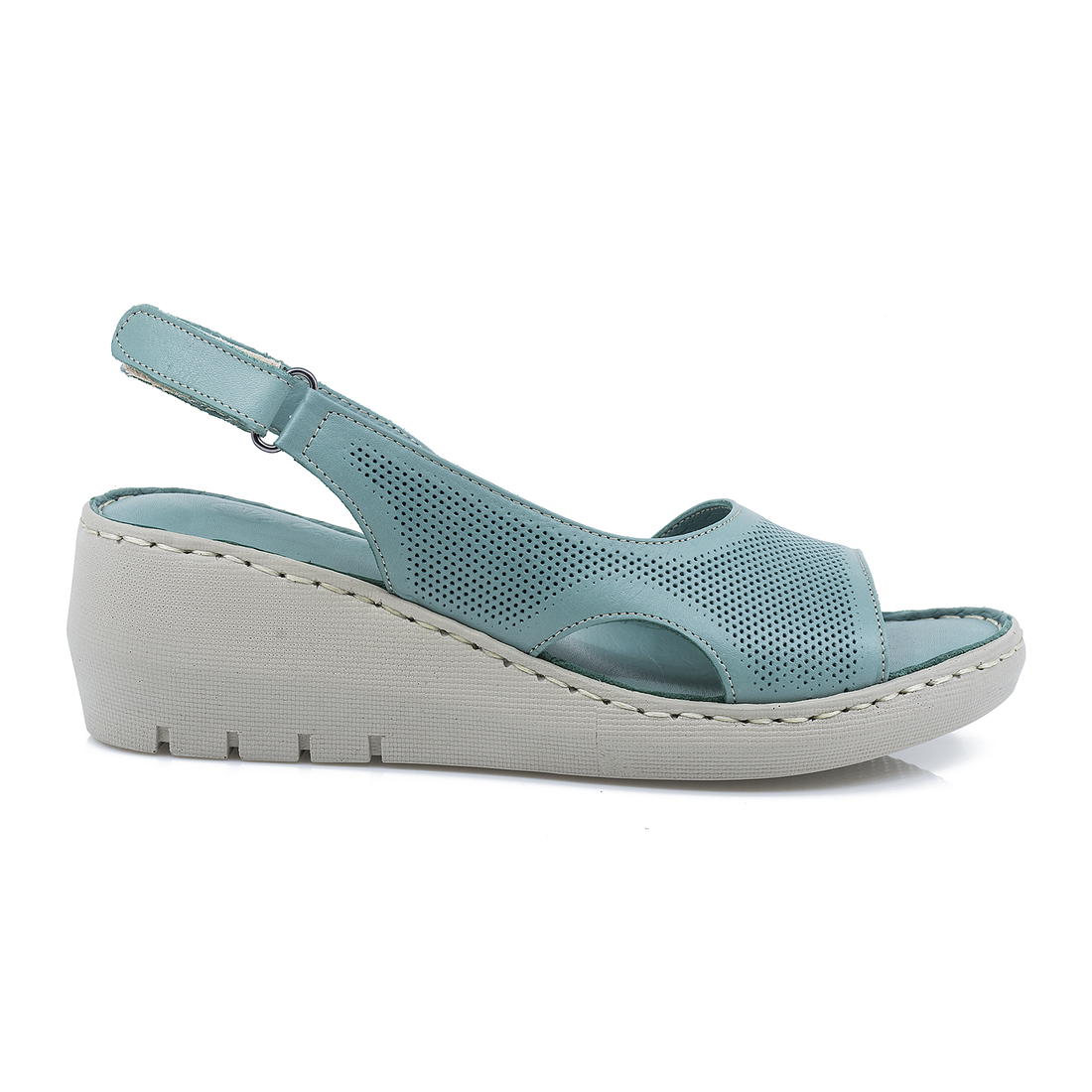 Sandale Dama, Caspian, Cas-1003-1613, Casual, Piele Naturala, Verde deschis