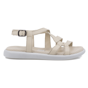 Sandale Dama, Caspian, Cas-1239-2201, Casual, Piele Naturala, Bej