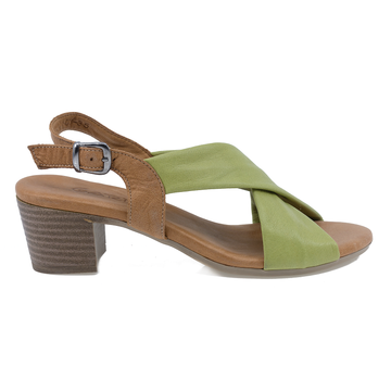 Sandale dama, Garda, Gar-214-803, casual, piele naturala, verde