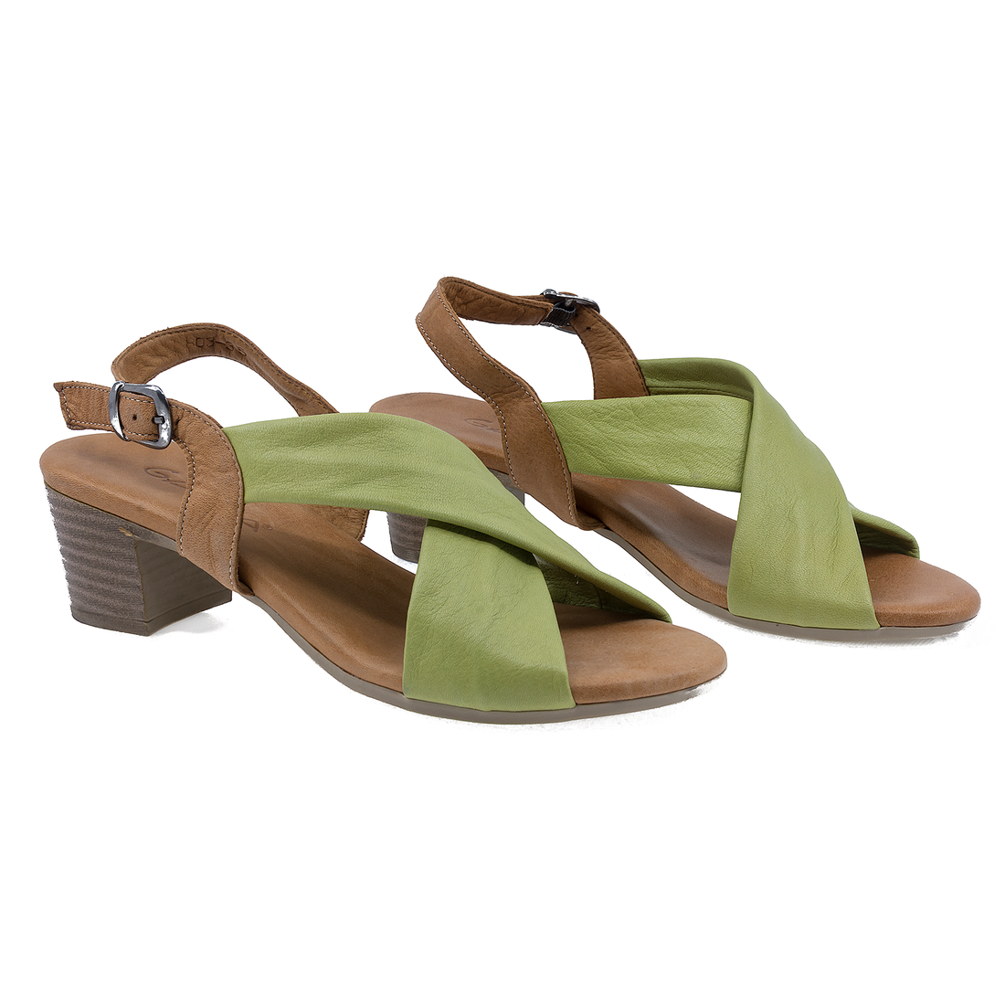 Sandale dama, Garda, Gar-214-803, casual, piele naturala, verde