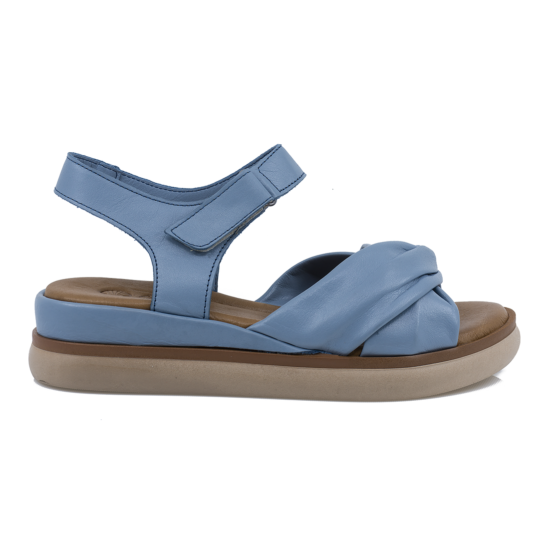 Sandale Dama, Caspian, Cas-23805, Casual, Piele Naturala, ALBASTRU