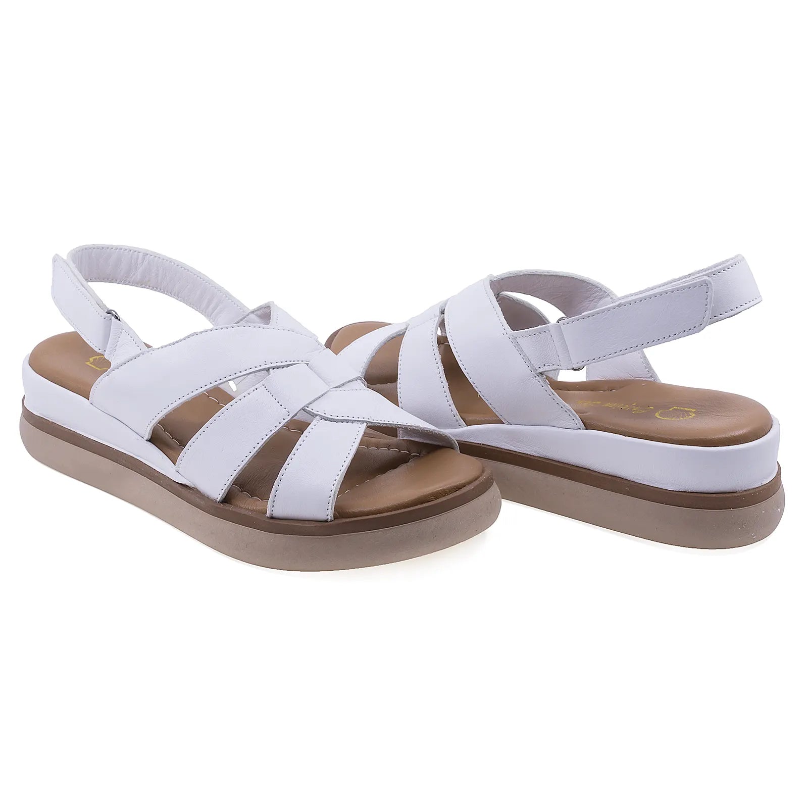 Sandale-dama-Caspian-Cas-23807-casual-piele-naturala-alb-5